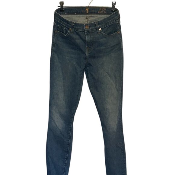 7 For All Mankind The Ankle Skinny jeans, sz 26 - Picture 1 of 5